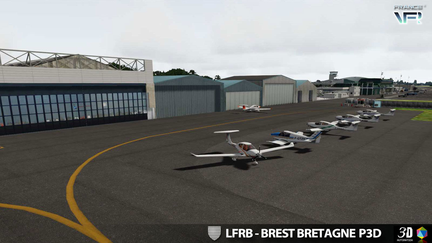 France VFR - LFRB - Brest Bretagne P3D